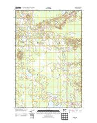 Warba Minnesota Historical topographic map, 1:24000 scale, 7.5 X 7.5 Minute, Year 2013