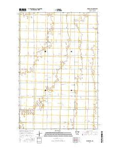 Warren SW Minnesota Current topographic map, 1:24000 scale, 7.5 X 7.5 Minute, Year 2016