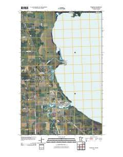Warroad Minnesota Historical topographic map, 1:24000 scale, 7.5 X 7.5 Minute, Year 2010