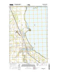 Warroad Minnesota Current topographic map, 1:24000 scale, 7.5 X 7.5 Minute, Year 2016
