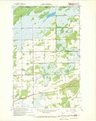 Warroad NW Minnesota Historical topographic map, 1:24000 scale, 7.5 X 7.5 Minute, Year 1967