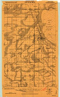 Warroad Minnesota Historical topographic map, 1:62500 scale, 15 X 15 Minute, Year 1918