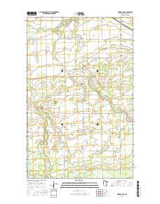 Warroad SE Minnesota Current topographic map, 1:24000 scale, 7.5 X 7.5 Minute, Year 2016