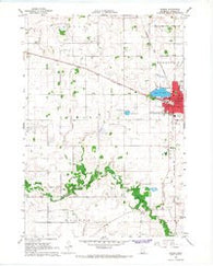 Waseca Minnesota Historical topographic map, 1:24000 scale, 7.5 X 7.5 Minute, Year 1966
