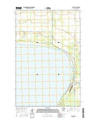 Waskish Minnesota Current topographic map, 1:24000 scale, 7.5 X 7.5 Minute, Year 2016