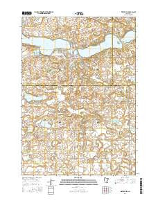 Waterville Minnesota Current topographic map, 1:24000 scale, 7.5 X 7.5 Minute, Year 2016