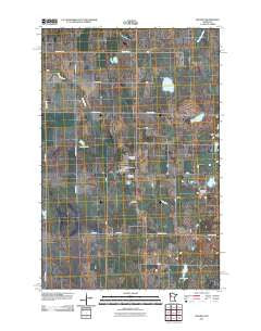 Waubun Minnesota Historical topographic map, 1:24000 scale, 7.5 X 7.5 Minute, Year 2011