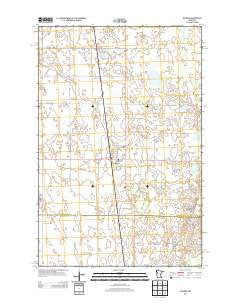Waubun Minnesota Historical topographic map, 1:24000 scale, 7.5 X 7.5 Minute, Year 2013
