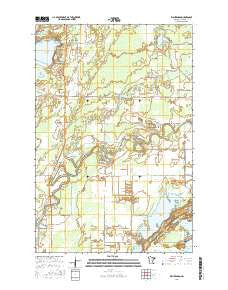 Waukenabo Minnesota Current topographic map, 1:24000 scale, 7.5 X 7.5 Minute, Year 2016