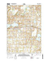 Waverly Minnesota Current topographic map, 1:24000 scale, 7.5 X 7.5 Minute, Year 2016