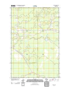 Wawina Minnesota Historical topographic map, 1:24000 scale, 7.5 X 7.5 Minute, Year 2013