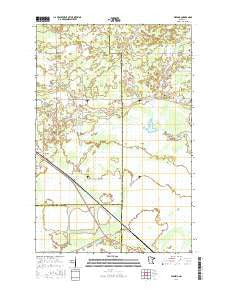 Wawina Minnesota Current topographic map, 1:24000 scale, 7.5 X 7.5 Minute, Year 2016