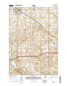 Wells Minnesota Current topographic map, 1:24000 scale, 7.5 X 7.5 Minute, Year 2016