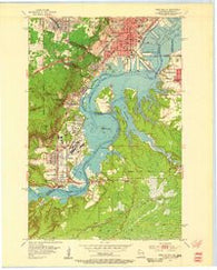 West Duluth Minnesota Historical topographic map, 1:24000 scale, 7.5 X 7.5 Minute, Year 1954