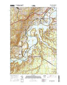 West Duluth Minnesota Current topographic map, 1:24000 scale, 7.5 X 7.5 Minute, Year 2016