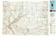 Wheaton Minnesota Historical topographic map, 1:100000 scale, 30 X 60 Minute, Year 1985