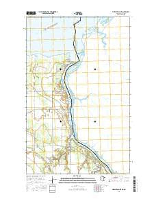 Wheelers Point Minnesota Current topographic map, 1:24000 scale, 7.5 X 7.5 Minute, Year 2016