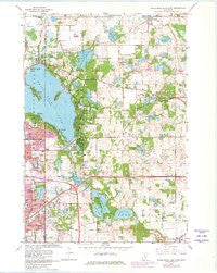 White Bear Lake East Minnesota Historical topographic map, 1:24000 scale, 7.5 X 7.5 Minute, Year 1967