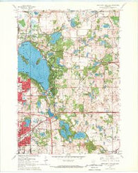 White Bear Lake East Minnesota Historical topographic map, 1:24000 scale, 7.5 X 7.5 Minute, Year 1967