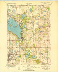 White Bear Lake East Minnesota Historical topographic map, 1:24000 scale, 7.5 X 7.5 Minute, Year 1951