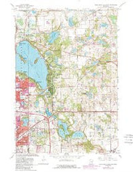 White Bear Lake East Minnesota Historical topographic map, 1:24000 scale, 7.5 X 7.5 Minute, Year 1967