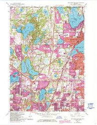 White Bear Lake West Minnesota Historical topographic map, 1:24000 scale, 7.5 X 7.5 Minute, Year 1967