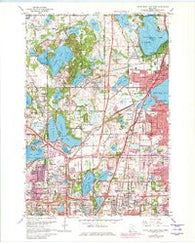 White Bear Lake West Minnesota Historical topographic map, 1:24000 scale, 7.5 X 7.5 Minute, Year 1967