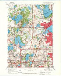 White Bear Lake West Minnesota Historical topographic map, 1:24000 scale, 7.5 X 7.5 Minute, Year 1967