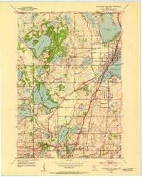 White Bear Lake West Minnesota Historical topographic map, 1:24000 scale, 7.5 X 7.5 Minute, Year 1952