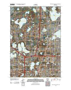 White Bear Lake West Minnesota Historical topographic map, 1:24000 scale, 7.5 X 7.5 Minute, Year 2010