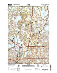 White Bear Lake West Minnesota Current topographic map, 1:24000 scale, 7.5 X 7.5 Minute, Year 2016