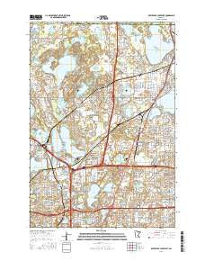 White Bear Lake West Minnesota Current topographic map, 1:24000 scale, 7.5 X 7.5 Minute, Year 2016