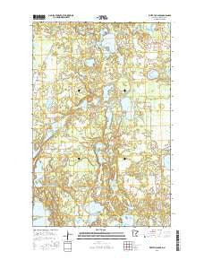 White Fish Lake Minnesota Current topographic map, 1:24000 scale, 7.5 X 7.5 Minute, Year 2016