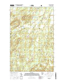 Whyte Minnesota Current topographic map, 1:24000 scale, 7.5 X 7.5 Minute, Year 2016