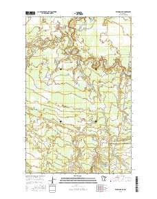 Wildwood NE Minnesota Current topographic map, 1:24000 scale, 7.5 X 7.5 Minute, Year 2016