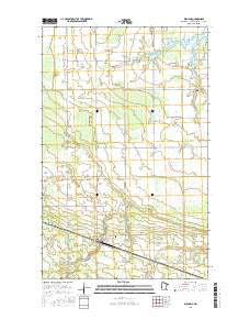 Williams Minnesota Current topographic map, 1:24000 scale, 7.5 X 7.5 Minute, Year 2016