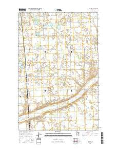Winger Minnesota Current topographic map, 1:24000 scale, 7.5 X 7.5 Minute, Year 2016