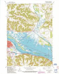 Winona East Minnesota Historical topographic map, 1:24000 scale, 7.5 X 7.5 Minute, Year 1972