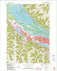 Winona West Minnesota Historical topographic map, 1:24000 scale, 7.5 X 7.5 Minute, Year 1972