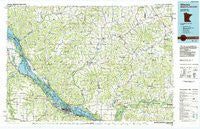 Winona Minnesota Historical topographic map, 1:100000 scale, 30 X 60 Minute, Year 1985