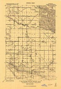 Winsor Minnesota Historical topographic map, 1:62500 scale, 15 X 15 Minute, Year 1919
