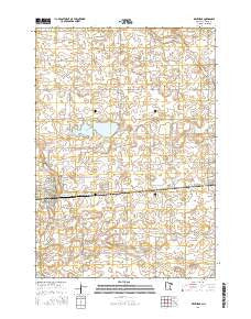 Winthrop Minnesota Current topographic map, 1:24000 scale, 7.5 X 7.5 Minute, Year 2016