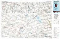 Worthington Minnesota Historical topographic map, 1:100000 scale, 30 X 60 Minute, Year 1985