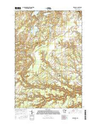 Wrenshall Minnesota Current topographic map, 1:24000 scale, 7.5 X 7.5 Minute, Year 2016