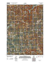 Wykoff Minnesota Historical topographic map, 1:24000 scale, 7.5 X 7.5 Minute, Year 2010