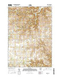 Wykoff Minnesota Current topographic map, 1:24000 scale, 7.5 X 7.5 Minute, Year 2016