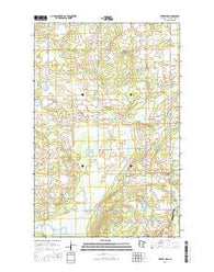 Zerkel NW Minnesota Current topographic map, 1:24000 scale, 7.5 X 7.5 Minute, Year 2016