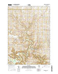 Zumbro Falls Minnesota Current topographic map, 1:24000 scale, 7.5 X 7.5 Minute, Year 2016