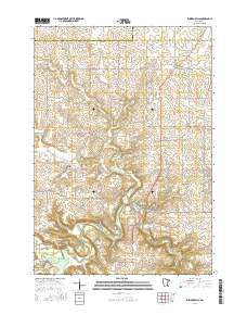 Zumbro Falls Minnesota Current topographic map, 1:24000 scale, 7.5 X 7.5 Minute, Year 2016