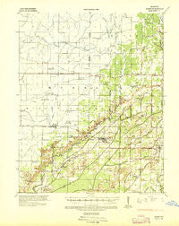 Acorn Missouri Historical topographic map, 1:62500 scale, 15 X 15 Minute, Year 1935